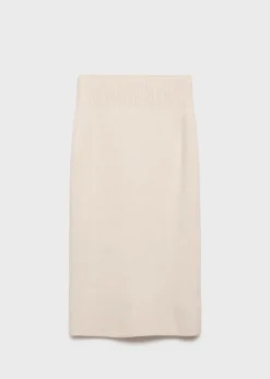 MANGO Spódnice*Spódnica midi z dzianiny z zapięciem na zamek