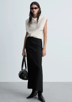 MANGO Spódnice*Spódnica o prostym kroju z rozcięciem