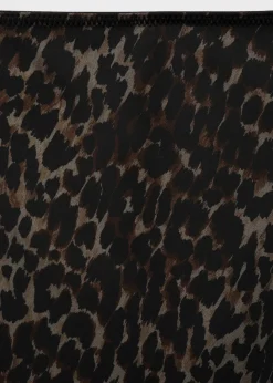 MANGO Spódnice*Spódnica o rozszerzanym kroju w lamparcie cętki