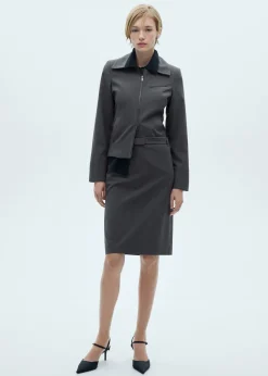 MANGO Spódnice*Spódnica ołówkowa w prążki