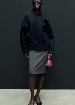 MANGO Spódnice*Spódnica ołówkowa w prążki