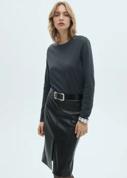 MANGO Spódnice*Spódnica ołówkowa ze sztucznej skóry