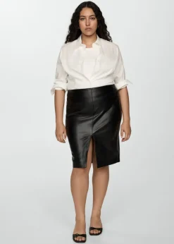 MANGO Spódnice*Spódnica ołówkowa ze sztucznej skóry