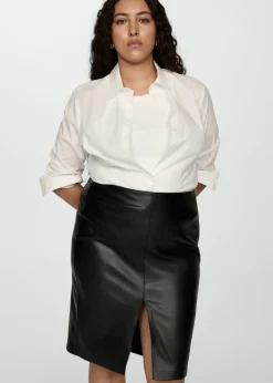 MANGO Spódnice*Spódnica ołówkowa ze sztucznej skóry