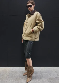 MANGO Spódnice*Spódnica ołówkowa ze sztucznej skóry