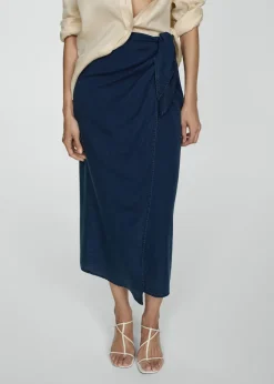 MANGO Spódnice*Spódnica pareo z lyocellu