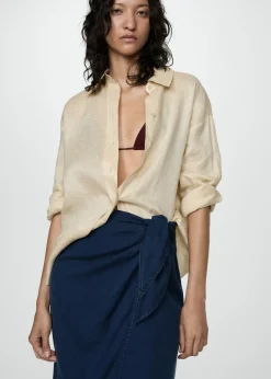 MANGO Spódnice*Spódnica pareo z lyocellu