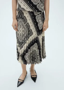 MANGO Spódnice*Spódnica plisowana ze wzorem paisley