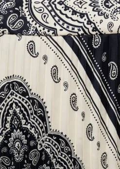 MANGO Spódnice*Spódnica plisowana ze wzorem paisley