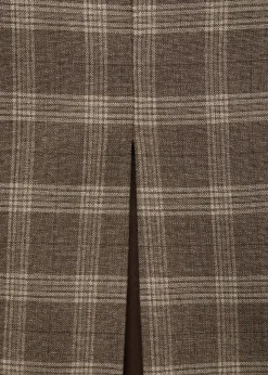 MANGO Spódnice*Spódnica w kratę z rozcięciem