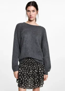 MANGO Spódnice*Spódnica w kwiaty z falbankami