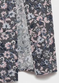 MANGO Spódnice*Spódnica w kwiaty z rozcięciem