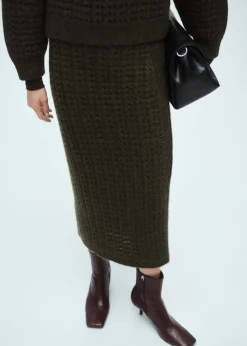 MANGO Spódnice*Spódnica z ażurowej dzianiny