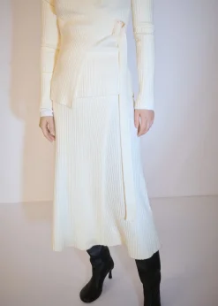 MANGO Spódnice*Spódnica z dzianiny na zakładkę