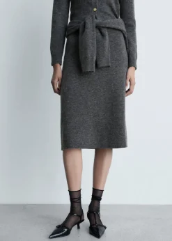 MANGO Spódnice*Spódnica z dzianiny o trapezowym kroju