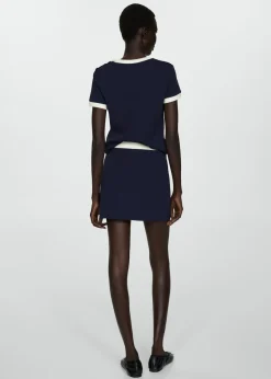 MANGO Spódnice*Spódnica z dzianiny z guzikami