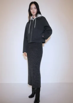 MANGO Spódnice*Spódnica z dzianiny z rozcięciem