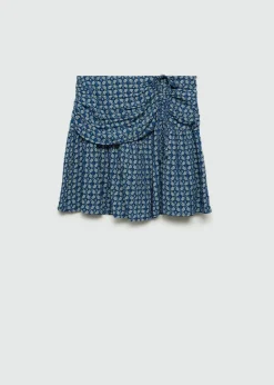 MANGO Spódnice*Spódnica ze wzorem i marszczeniem