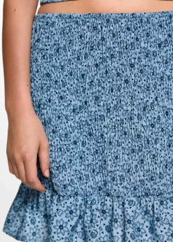 MANGO Spódnice*Spódnica ze wzorem i marszczeniem