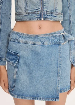 MANGO Krótkie Spodenki*Spódnicospodenki dżinsowe