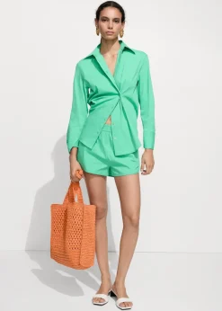 MANGO Krótkie Spodenki*Spodenki bawełniane z elastycznym pasem