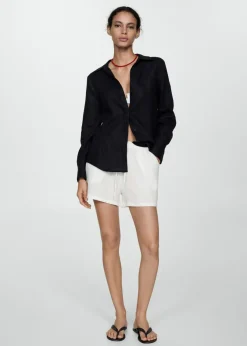 MANGO Krótkie Spodenki*Spodenki bawełniane z elastycznym pasem