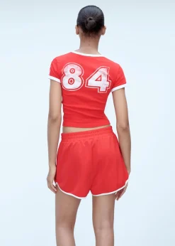 MANGO Krótkie Spodenki*Spodenki o prostym kroju z kontrastowym zakończeniem