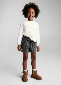 Dzieci MANGO Szorty I Spódnice*Spodenki tweedowe z paskiem