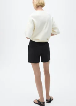 MANGO Krótkie Spodenki*Spodenki z bawełny z wysokim stanem