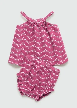 Dzieci MANGO Bermudy*Spodenki z kwiatowym haftem