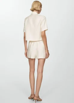 MANGO Krótkie Spodenki*Spodenki z ozdobnymi guzikami