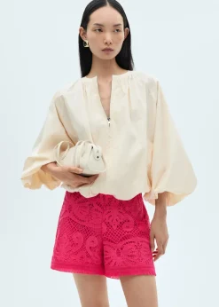 MANGO Krótkie Spodenki*Spodenki z szydełkowej dzianiny