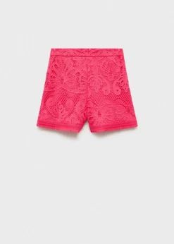 MANGO Krótkie Spodenki*Spodenki z szydełkowej dzianiny