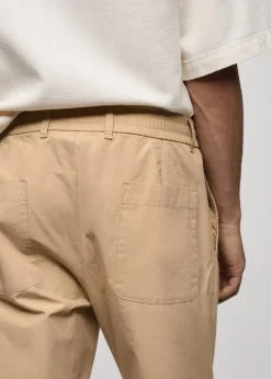 MANGO Spodnie*Spodnie bawełniane ściągane troczkami