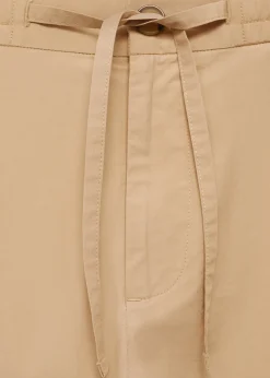 MANGO Spodnie*Spodnie bawełniane ściągane troczkami