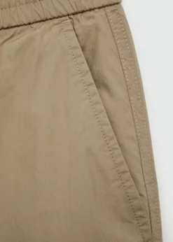 MANGO Spodnie*Spodnie bawełniane ściągane troczkami