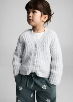 Dzieci MANGO Spodnie*Spodnie bawełniane haftowane