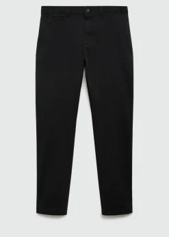 MANGO Spodnie*Spodnie bawełniane o fasonie tapered cropped