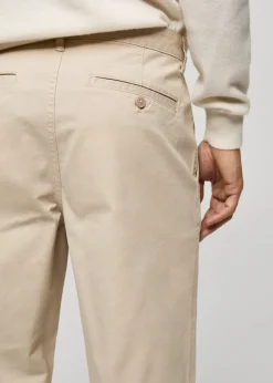 MANGO Spodnie*Spodnie bawełniane regular fit z zaszewkami