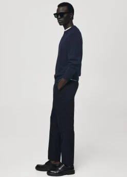 MANGO Spodnie*Spodnie bawełniane slim fit w kratę