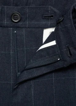MANGO Spodnie*Spodnie bawełniane slim fit w kratę