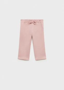 Dzieci MANGO Spodnie*Spodnie bawełniane z troczkami