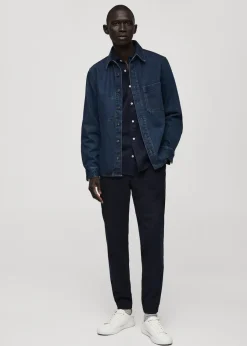 MANGO Spodnie*Spodnie bawełniane z troczkami