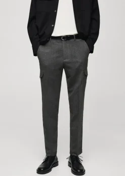 MANGO Spodnie*Spodnie cargo flanelowe