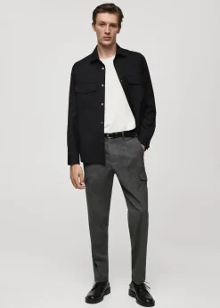 MANGO Spodnie*Spodnie cargo flanelowe