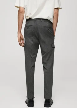 MANGO Spodnie*Spodnie cargo flanelowe