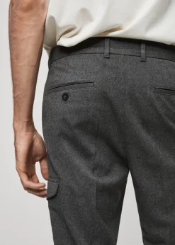 MANGO Spodnie*Spodnie cargo flanelowe