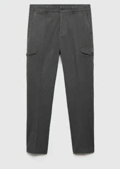 MANGO Spodnie*Spodnie cargo flanelowe