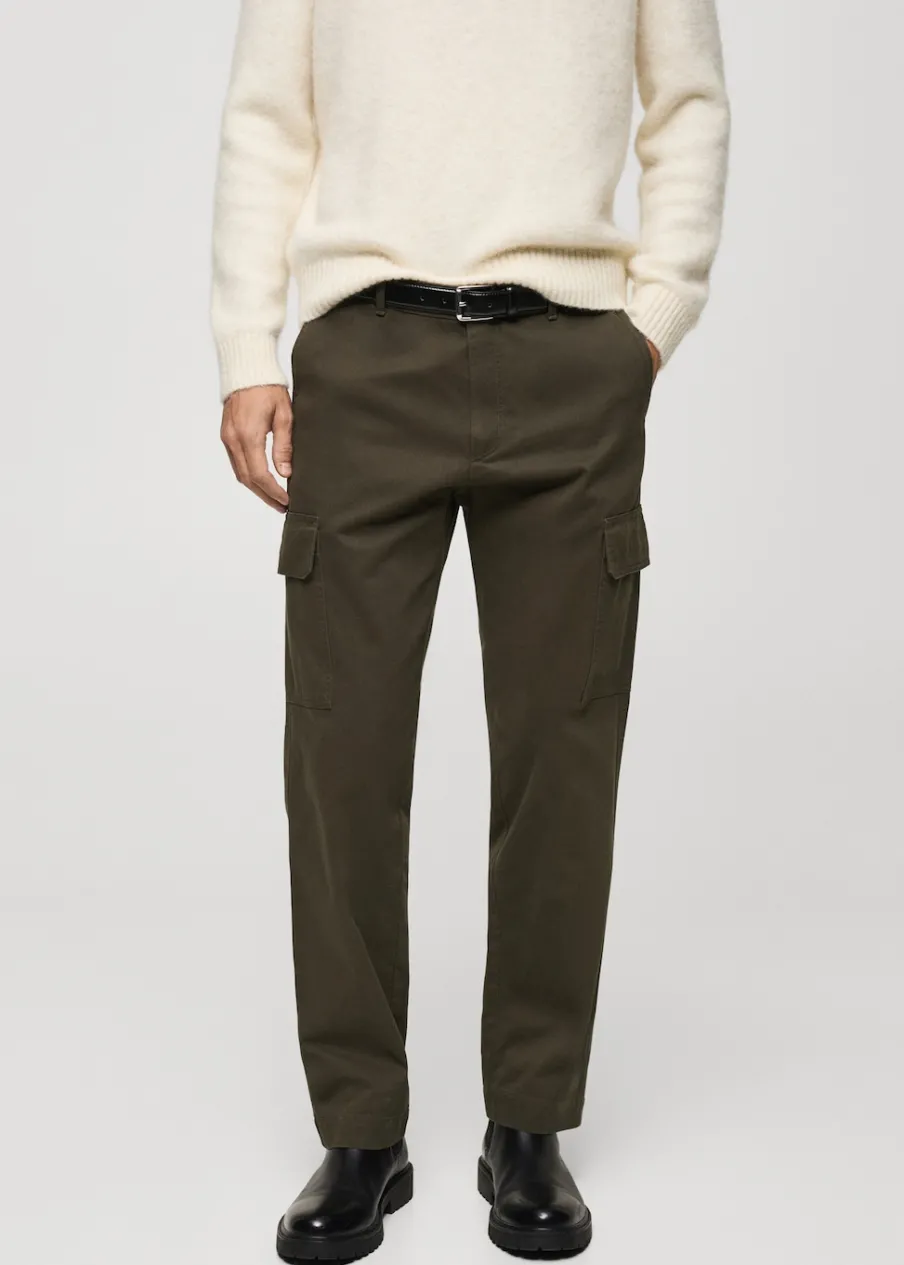 MANGO Spodnie*Spodnie cargo straight fit