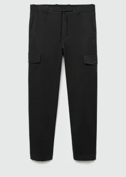 MANGO Spodnie*Spodnie cargo z tkaniny termoregulacyjnej comfort strech
